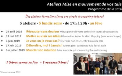 [Ateliers] Saison 3 de Mise de Mouvement de vos talents, c’est par ici !