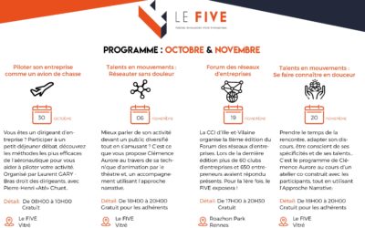 [Actu] Le programme des mois d’octobre et novembre est en ligne !